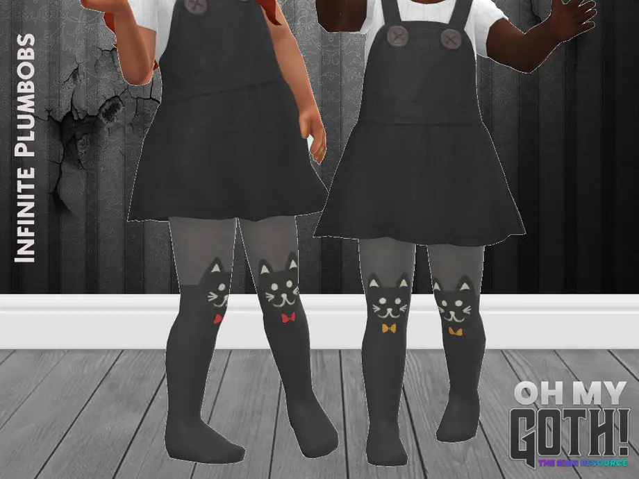 Oh My Goth - IP Toddler Cat Tights