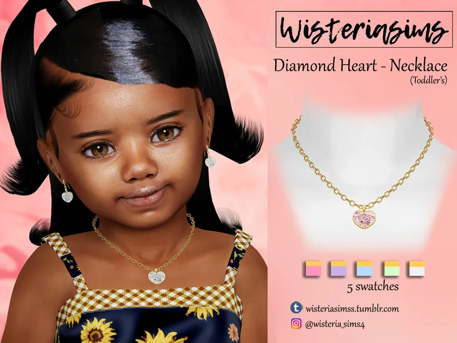 Diamond Heart Necklace(Toddler's)