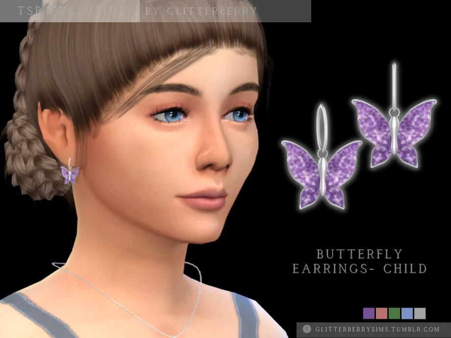 Butterfly Earrings- Child