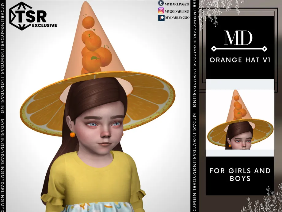 orange hat v1 Toddler