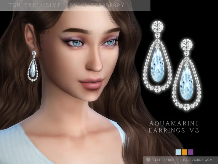 Aquamarine Earrings v3
