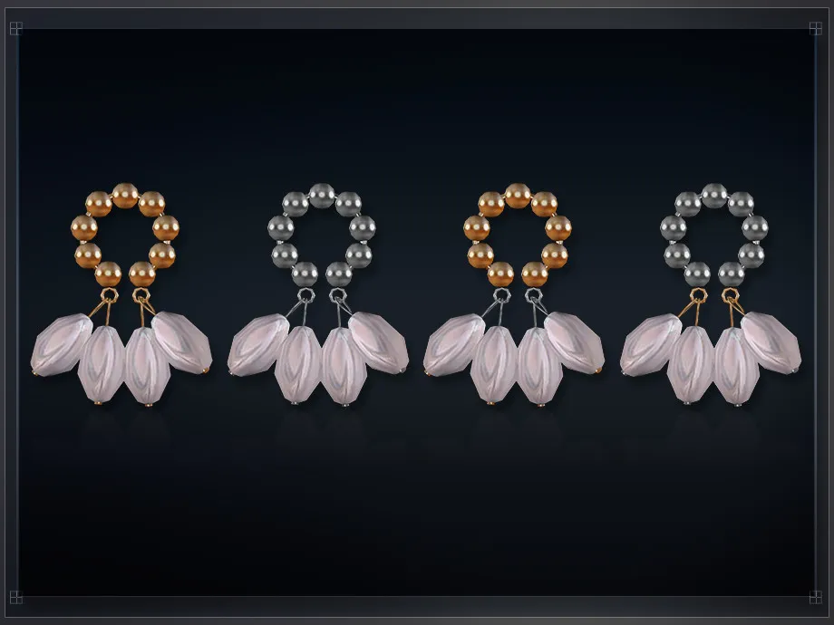 Round Pearl Earrings