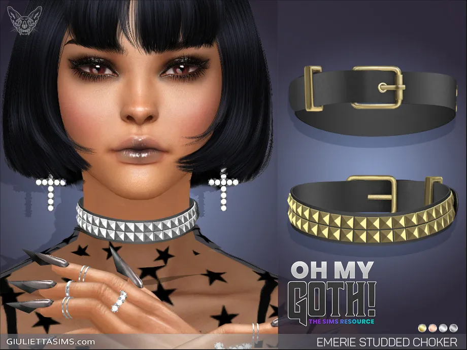 Oh My Goth - Emerie Studded Choker