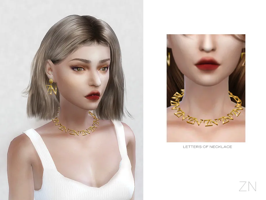 ZN-LETTERS OF NECKLACE