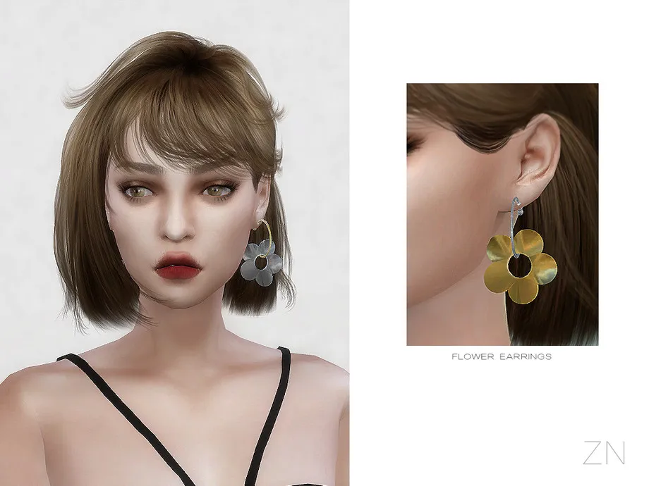 ZN-FLOWER EARRINGS