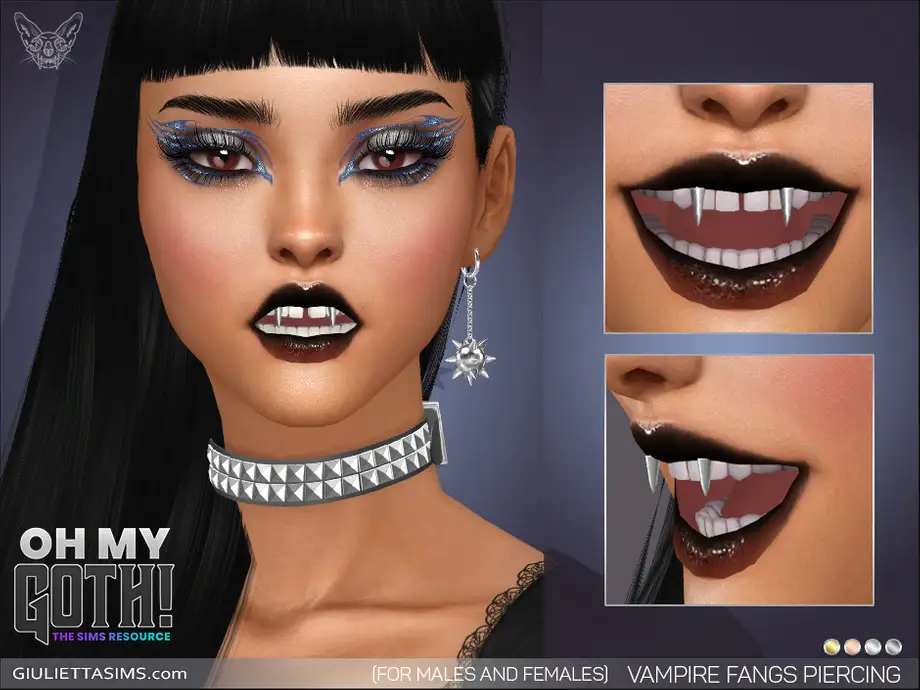 Oh My Goth - Vampire Fangs Piercing (lip category)