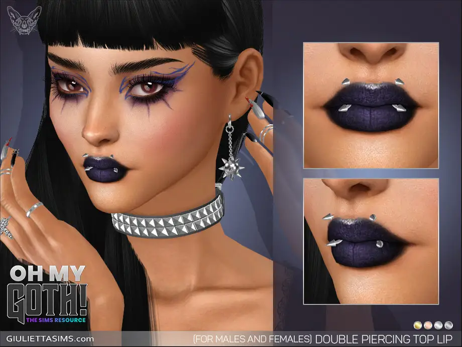 Oh My Goth - Double Piercing Top Lip