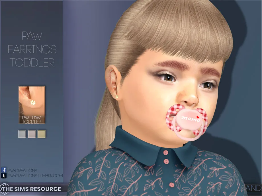 Paw Earrings Toddler