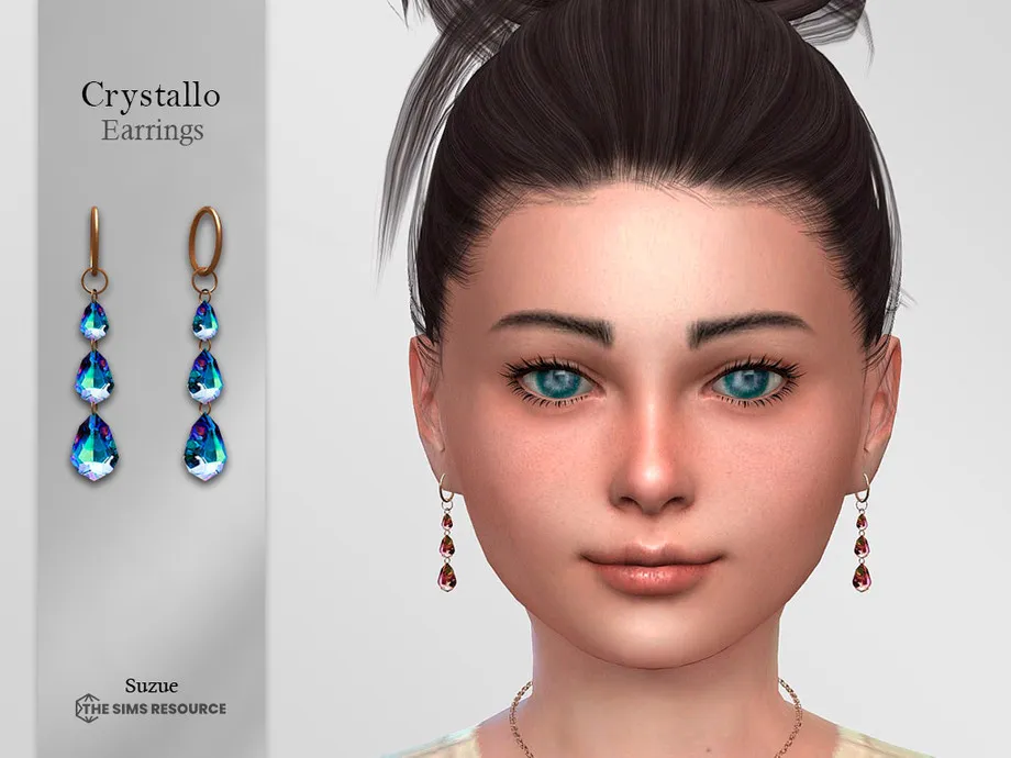 Crystallo Earrings Child
