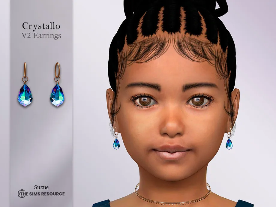 Crystallo v2 Earrings Child