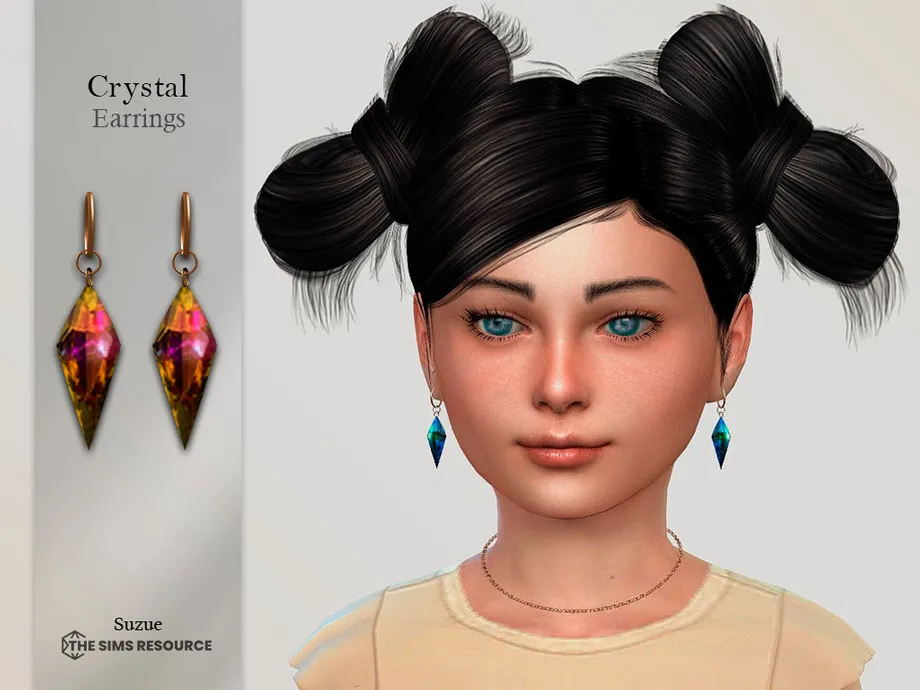 Crystal Earrings Child