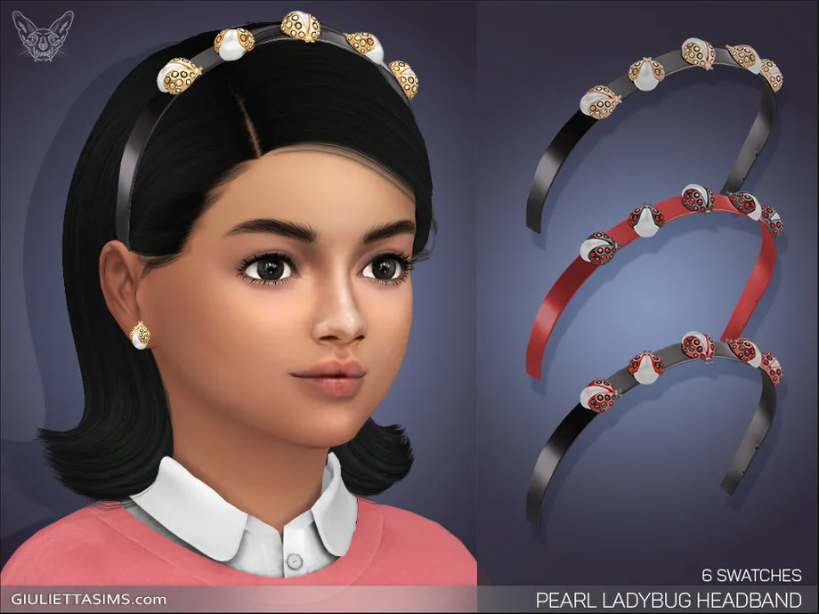 Pearl Ladybug Headband For Kids