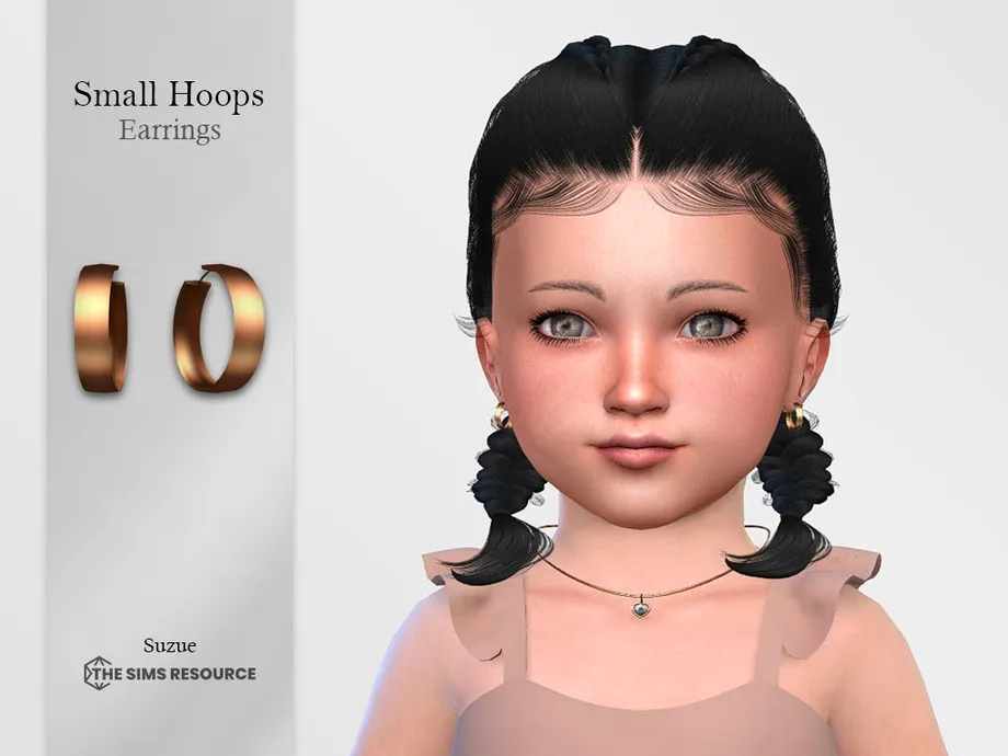 Small Hoops Earrings Toddler