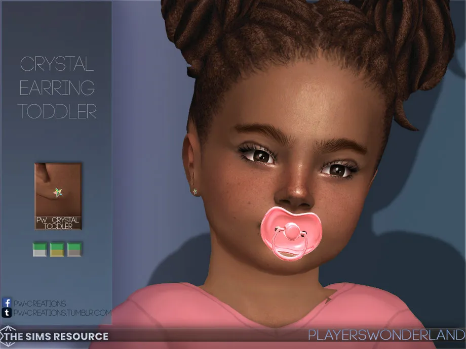 Crystal Earrings Toddler