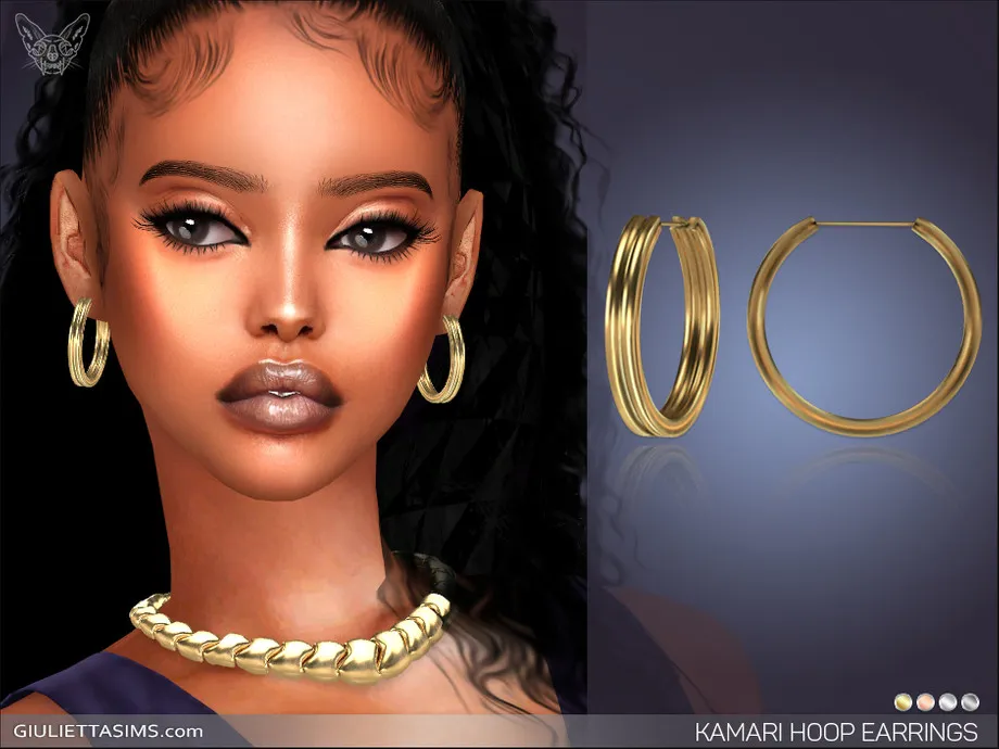 Kamari Thick Hoop Earrings