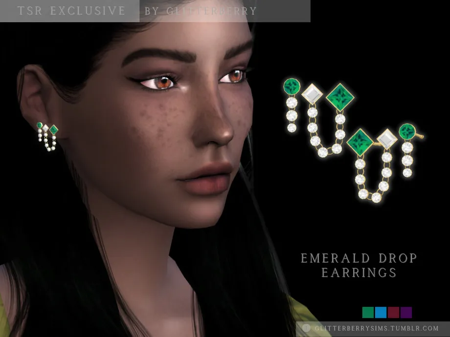 Emerald Drop Earrings