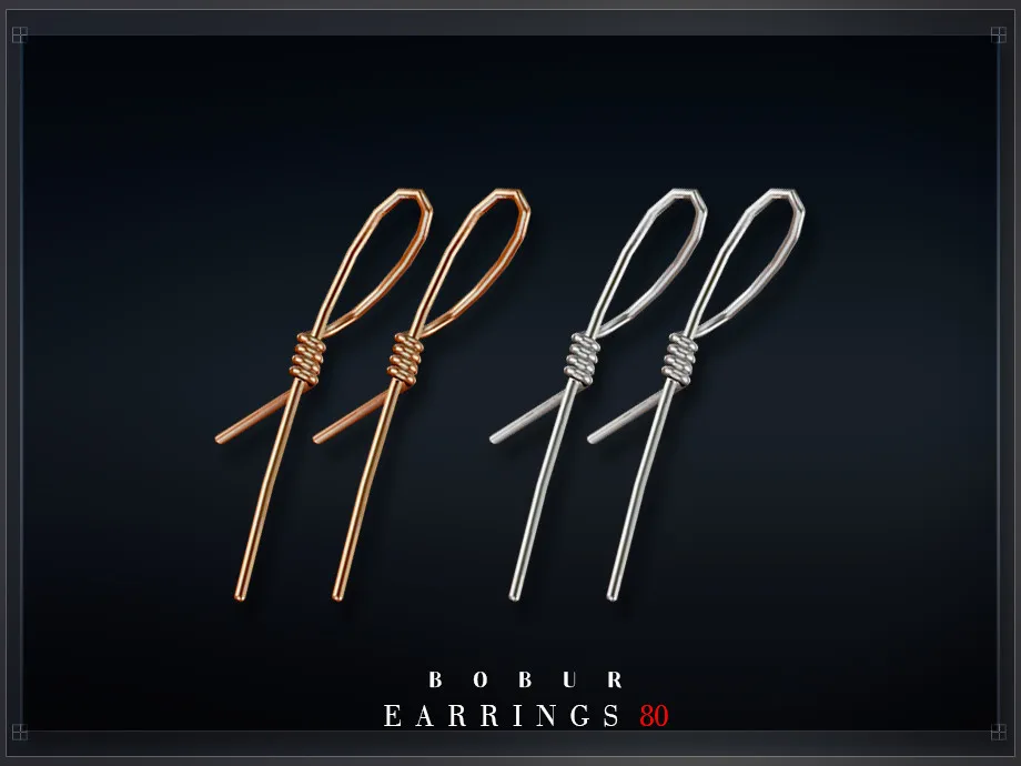 Simple twisted wire earrings