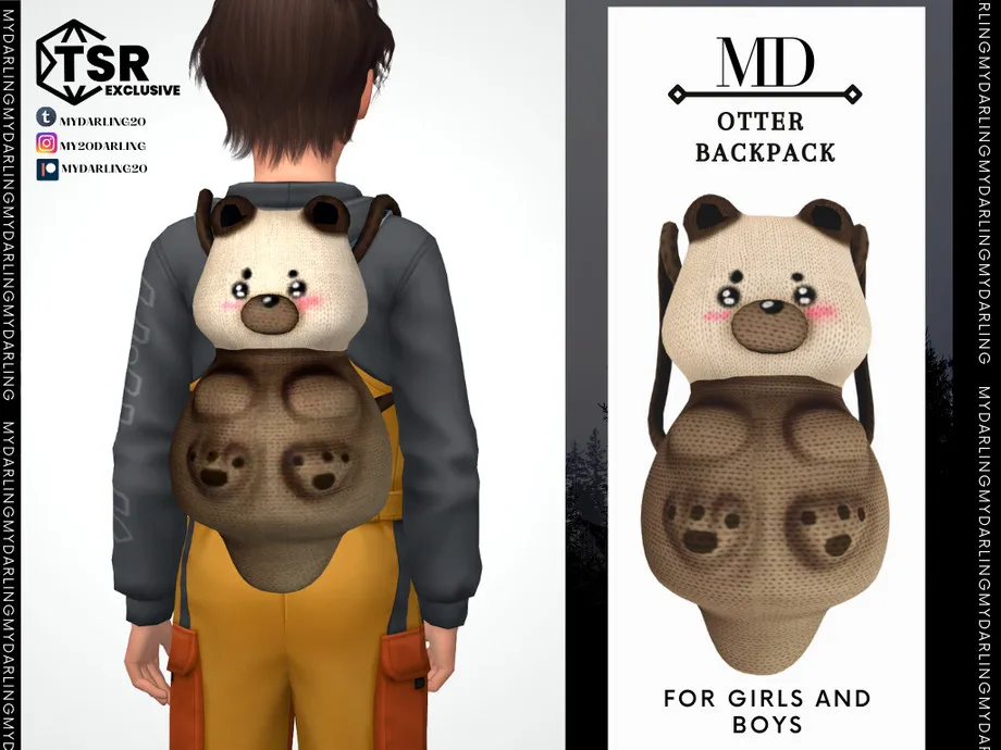 otter backpack Child