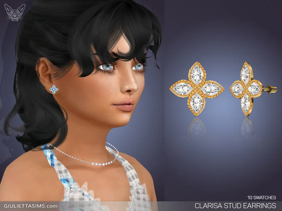 Clarisa Stud Earrings For Kids