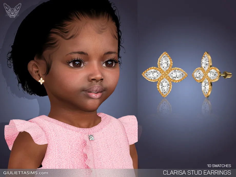 Clarisa Stud Earrings For Toddlers