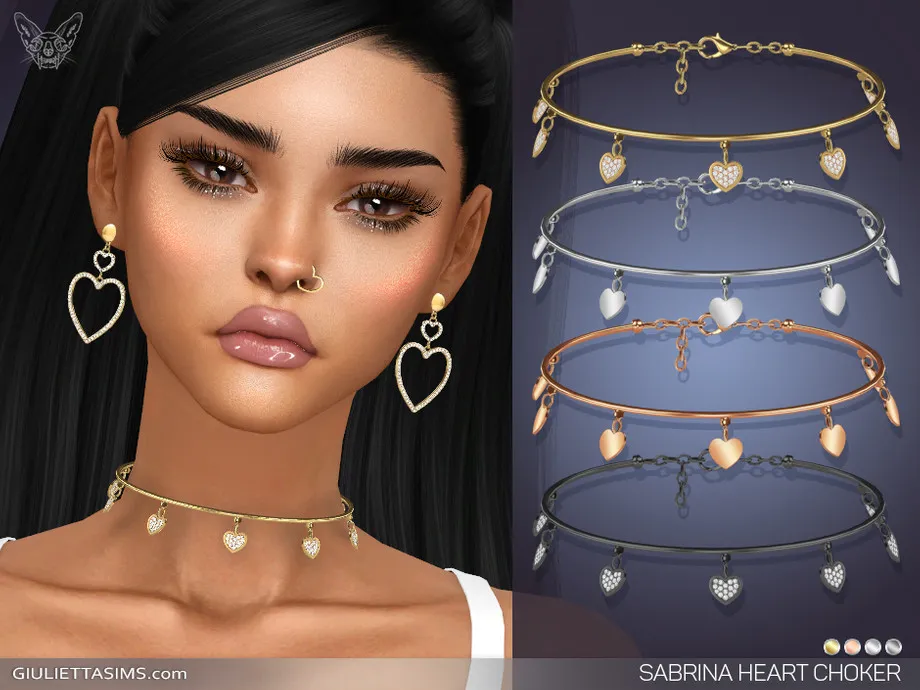 Sabrina Heart Choker