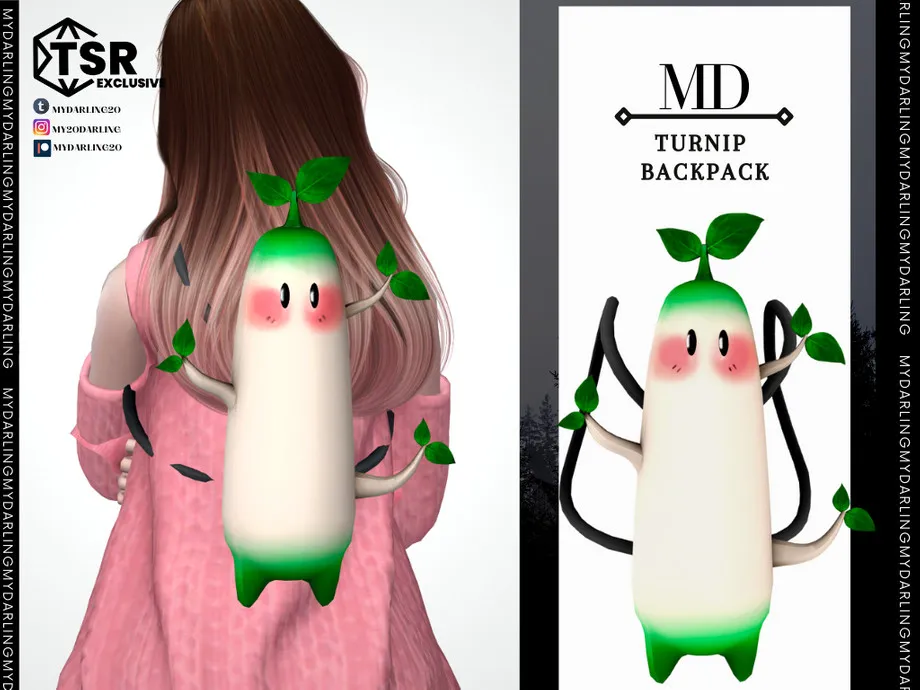 Adult turnip backpack