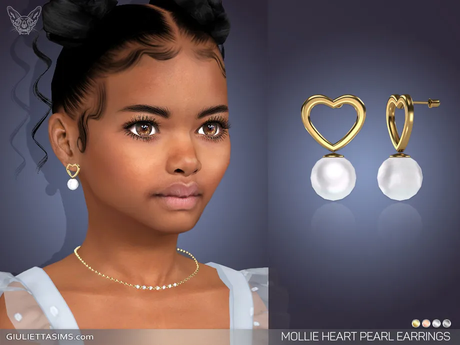 Mollie Pearl Earrings For Kids
