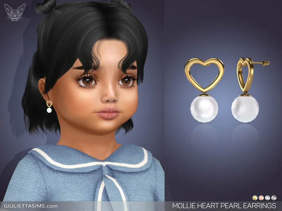 Mollie Pearl Earrings For Toddlers