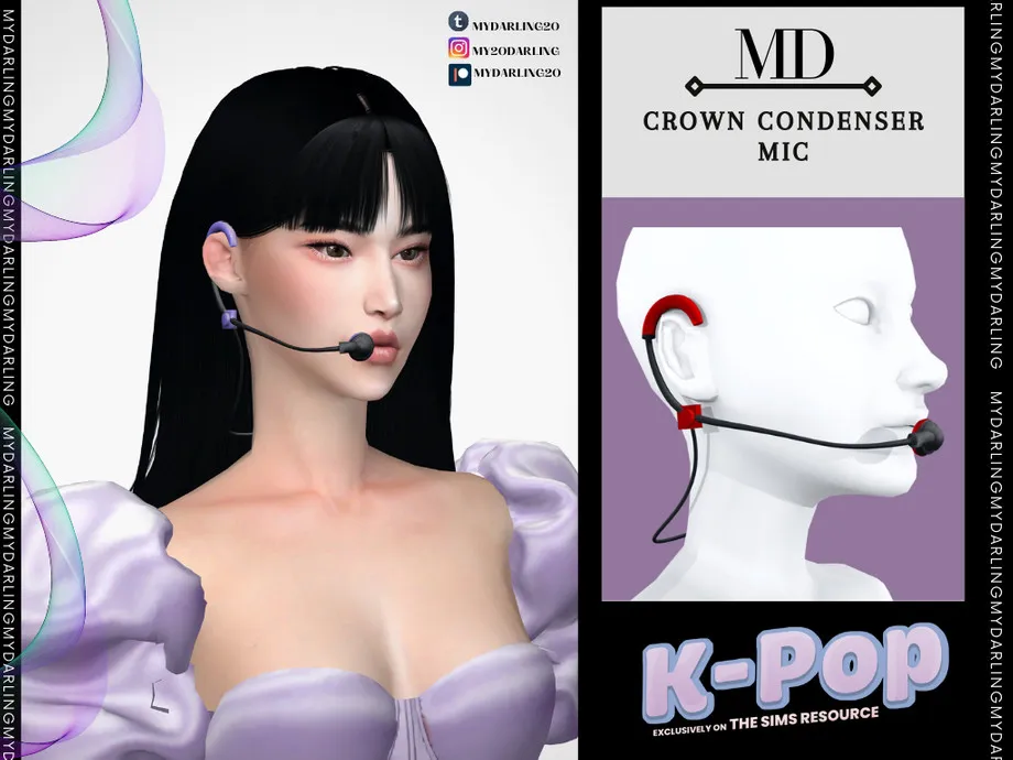 Crown Condenser Mic adult WOMEN KPOP