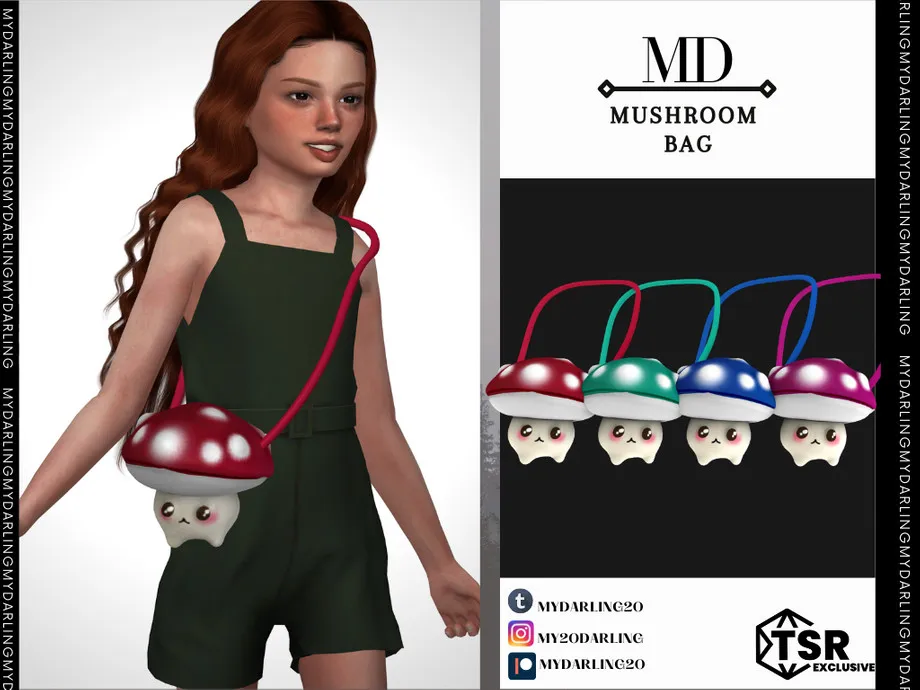 child mushroom bag