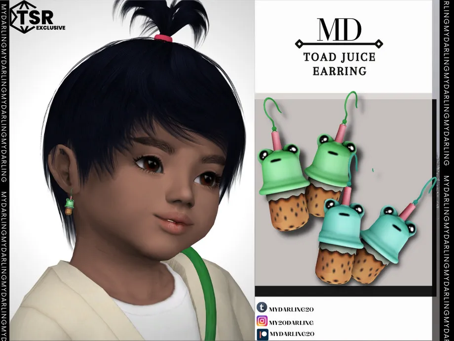 TODDLER TOAD JUICE EARRINGS