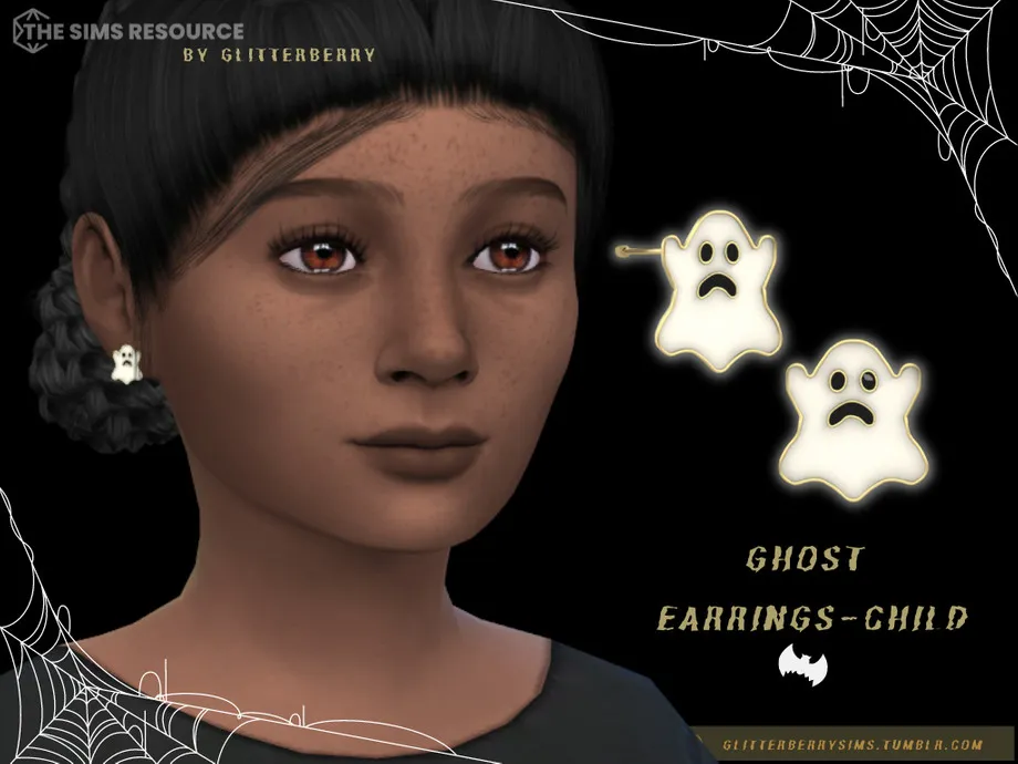Halloween 2022- Ghost Earrings Child