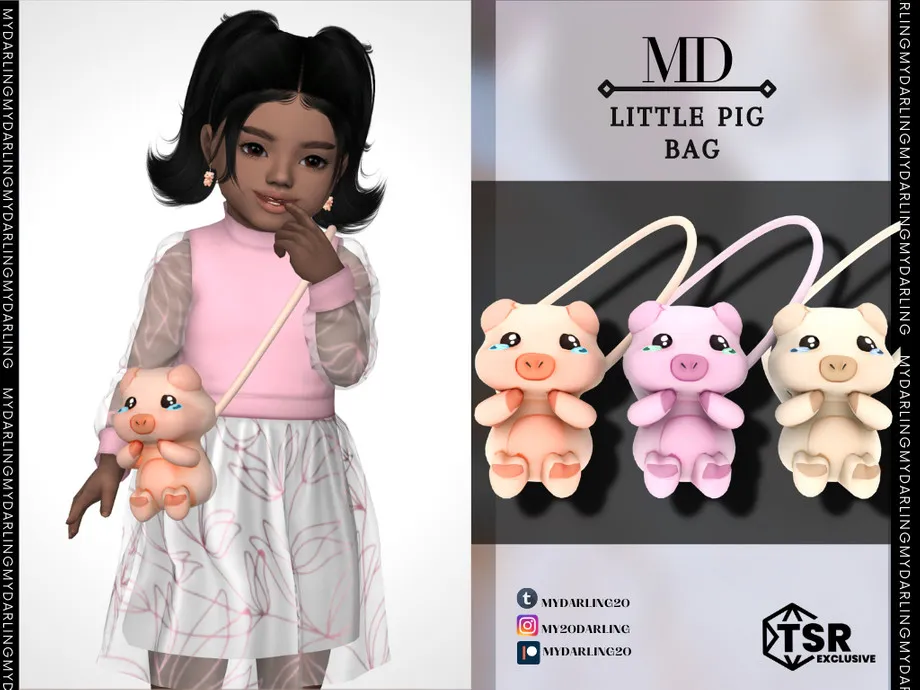 toddler little pig bag