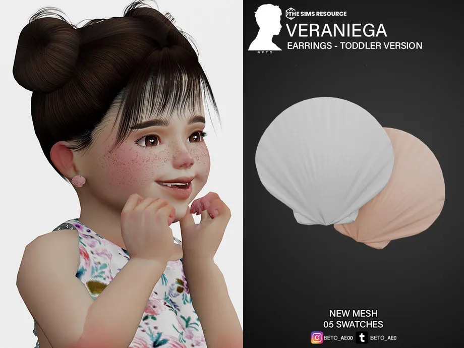 Veraniega (Earrings - Toddler Version)
