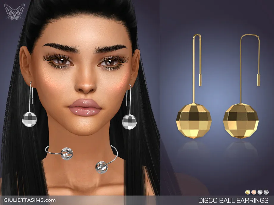 Disco Ball Drop Earrings