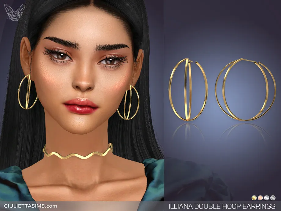Illiana Double Hoop Earrings