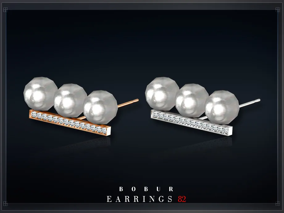 Pearl earrings with diamonds