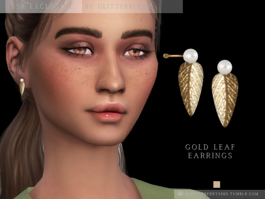 Gold Leaf Earrings