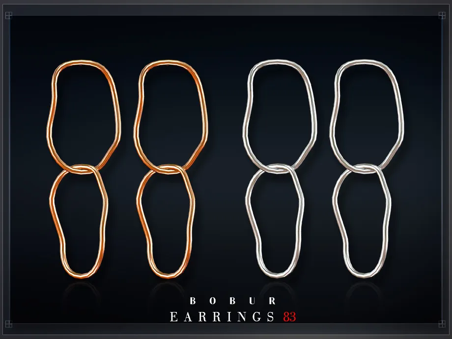 Simple chain earrings