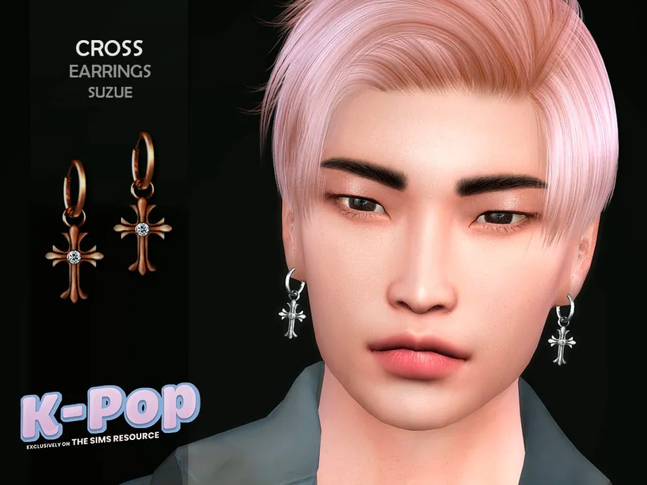 KPop Cross Earrings