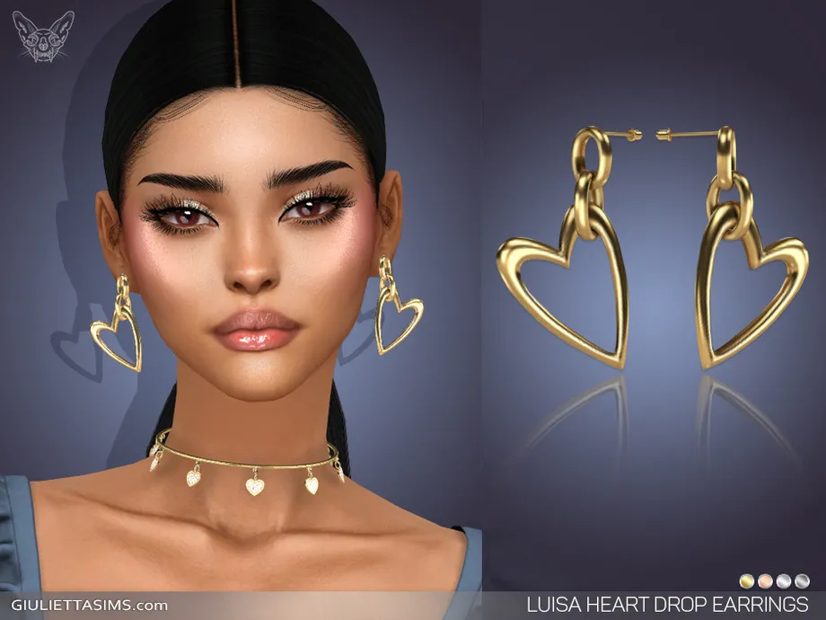 Luisa Heart Drop Earrings