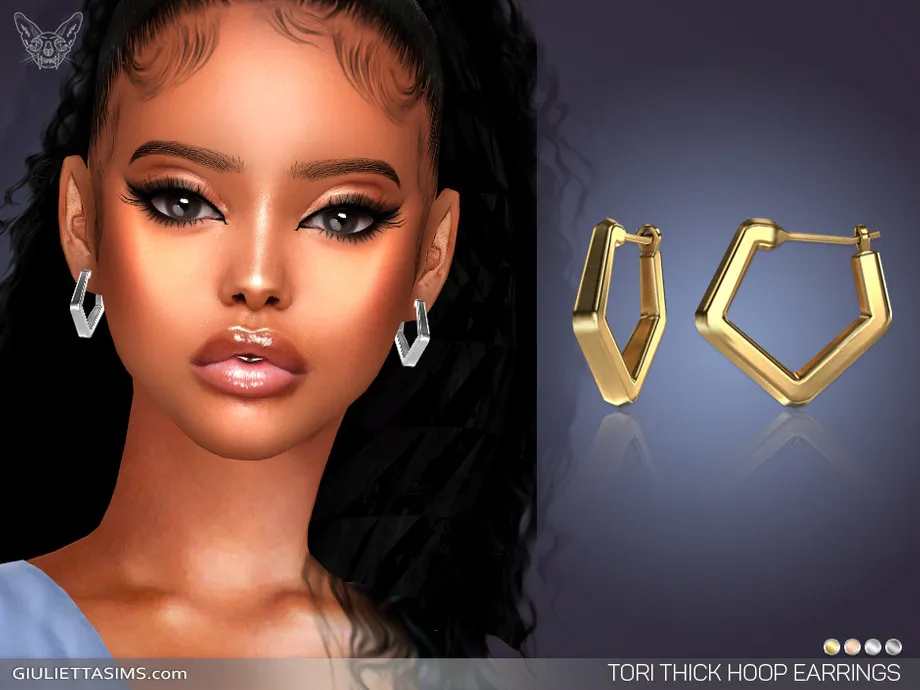 Tori Thick Hoop Earrings