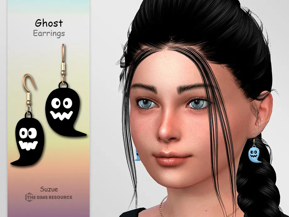 Ghost Earrings Child
