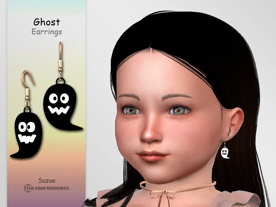 Ghost Earrings Toddler