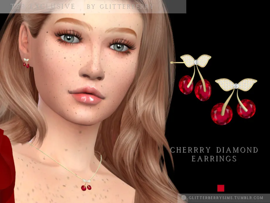 Cherry Diamond Earrings