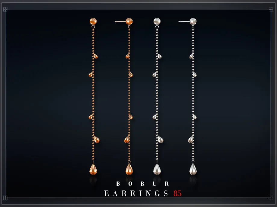 Dangling drop earrings
