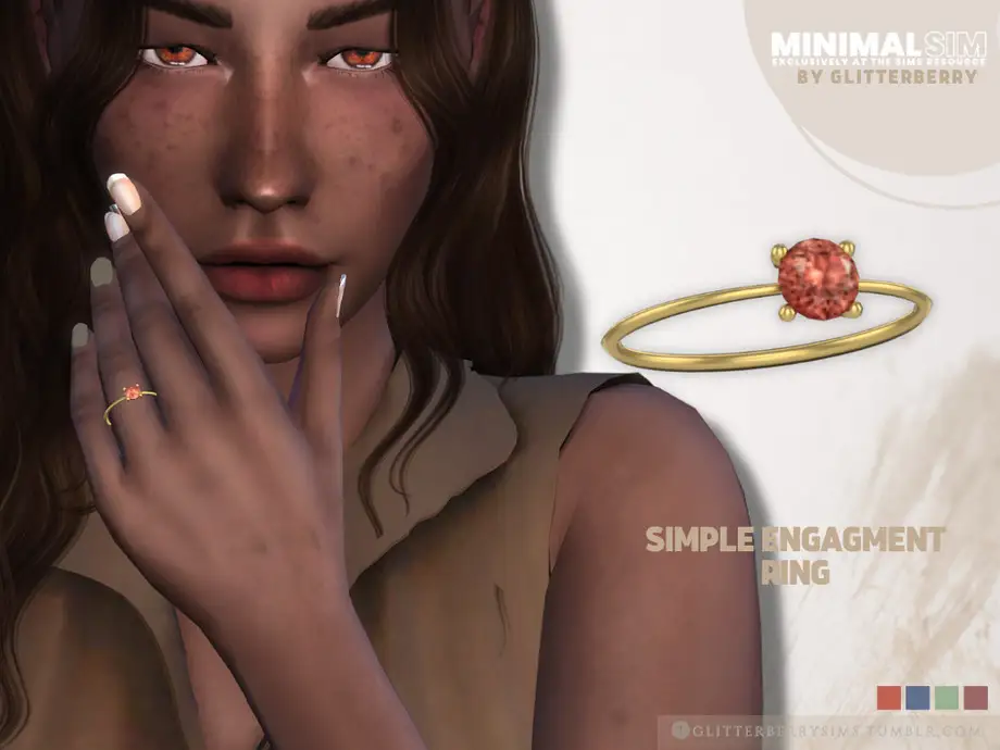 MinimalSim- Simple Engagement Ring