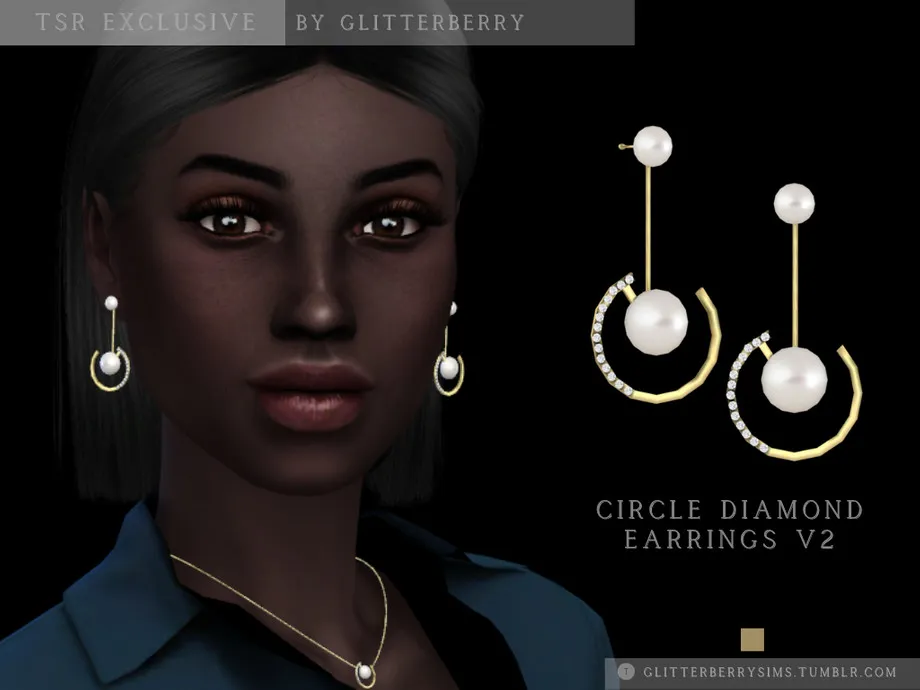 Circle Diamond Earrings v2