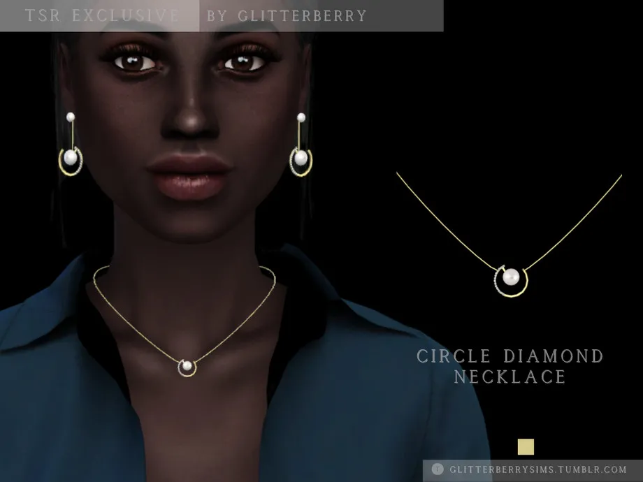 Circle Diamond Necklace