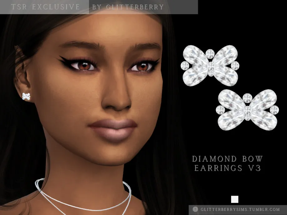 Diamond Bow Earrings v3